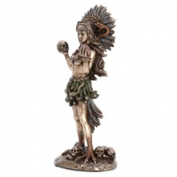 Figure Goddess Dorado Resin Coaticue | Figure de figure de la personne pour la décoration de figurines de jardin 25x9x10cm