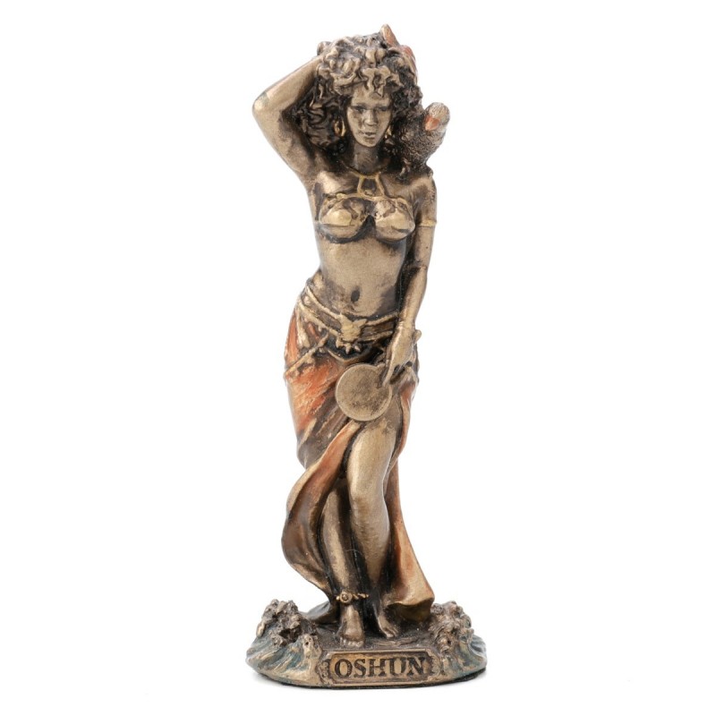 Figure Goddess Oshun Dorado de Resin | Figurines de la personne figurines pour la décoration de la figure de jardin 1x1x1cm