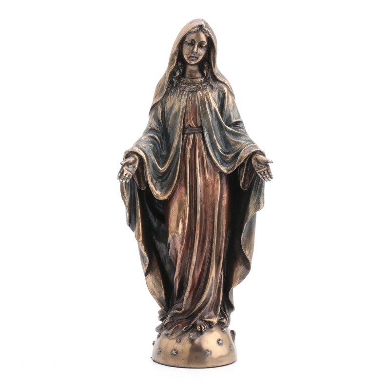 Figure Maria Dorado de Resin | Figurines de la personne figurines pour la décoration de figurines de jardin 20x6x10cm