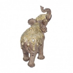 Figure Elephant Brown Resin | Figure d'éléphant Figures de résine pour la décoration de résine de figure de jardin 14x6x13cm