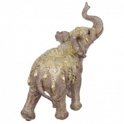 Figure Elephant Brown Resin | Figure d'éléphant Figures de résine pour la décoration de la figure de jardin 19x8x18cm