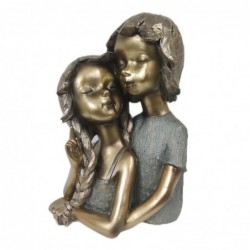 figure Young Dorado Resin Couple | Figurines de la personne figurines pour la décoration de figurines de jardin 28x11x20cm