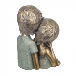 figure Young Dorado Resin Couple | Figurines de la personne figurines pour la décoration de figurines de jardin 28x11x20cm