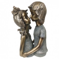 Figure Young Couple embrasse Dorado Resin | Personne figurines Figures de résine pour jardin 32x14x20cm