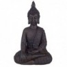 Bouddha Assis Black Resin | Bouddha Figure Resin Figures pour la décoration de figurines de jardin 44x17x27cm