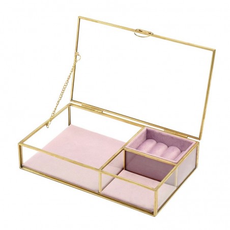 Jewoler Organisateur en verre doré | Bijoux bijoux bijoux Zara Home 5x14x23cm