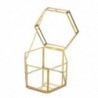 Golden Glass Vitrina Organizer Jewelry Glass | Vitrine 13x15x18cm