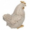 Figure Gallo Blanco de Resin | GALLINA FIGUR RESIN FIGURES POUR LA DÉCORATION DE RÉSING FIGUR