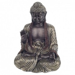 Bouddha Figure méditante résine noire | Bouddha Figure Resin Figures pour le jardin Figure Resin Decoration CM