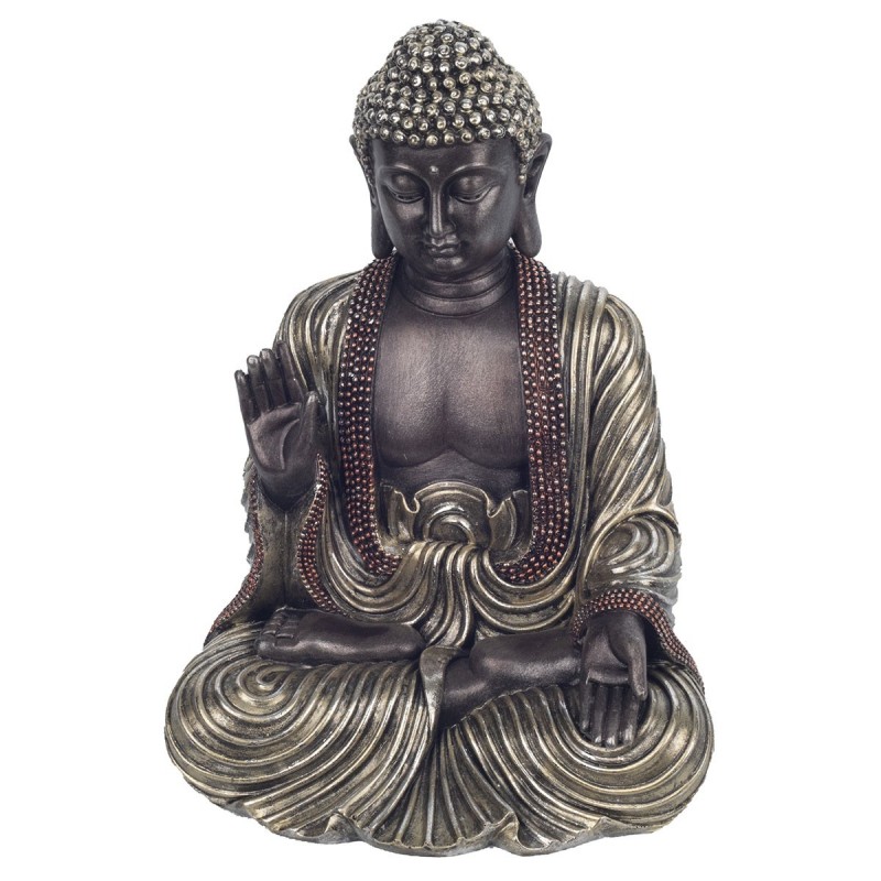 Bouddha Figure méditante résine noire | Bouddha Figure Resin Figures pour le jardin Figure Resin Decoration CM