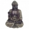 Bouddha Figure méditante résine noire | Bouddha Figure Resin Figures pour le jardin Figure Resin Decoration CM