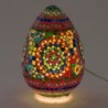 Verre en verre d'oeuf multicolore de lampe marocaine | Lampe lampe de lampe de lampe à cale