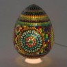 Verre en verre d'oeuf multicolore de lampe marocaine | Lampe lampe de lampe de lampe à cale