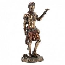 Figure Dieu Eshu Yoruba Dorado de Resina | Figurines de la personne figurines pour la décoration de figurines de jardin 22x8x9c