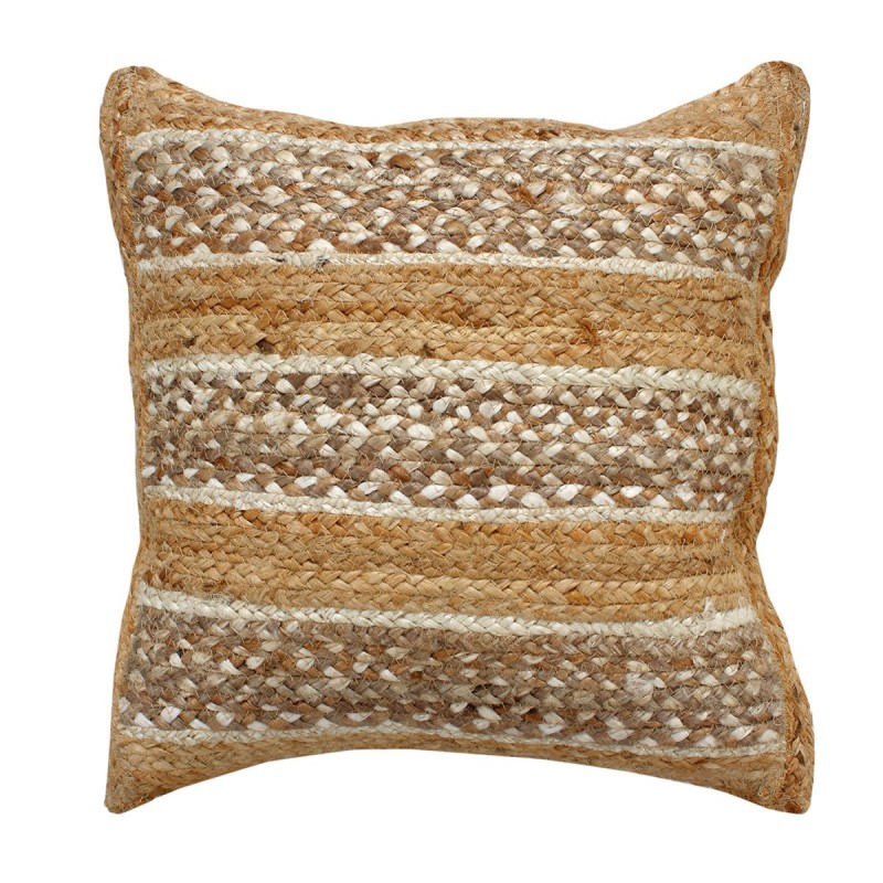 100% Yute Brown Cojin | Coussin de coussin boho cm