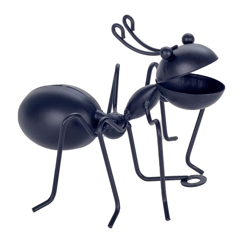 Collection tropicale d'ornement mural de jardin à figurine de fourmi noire moyenne