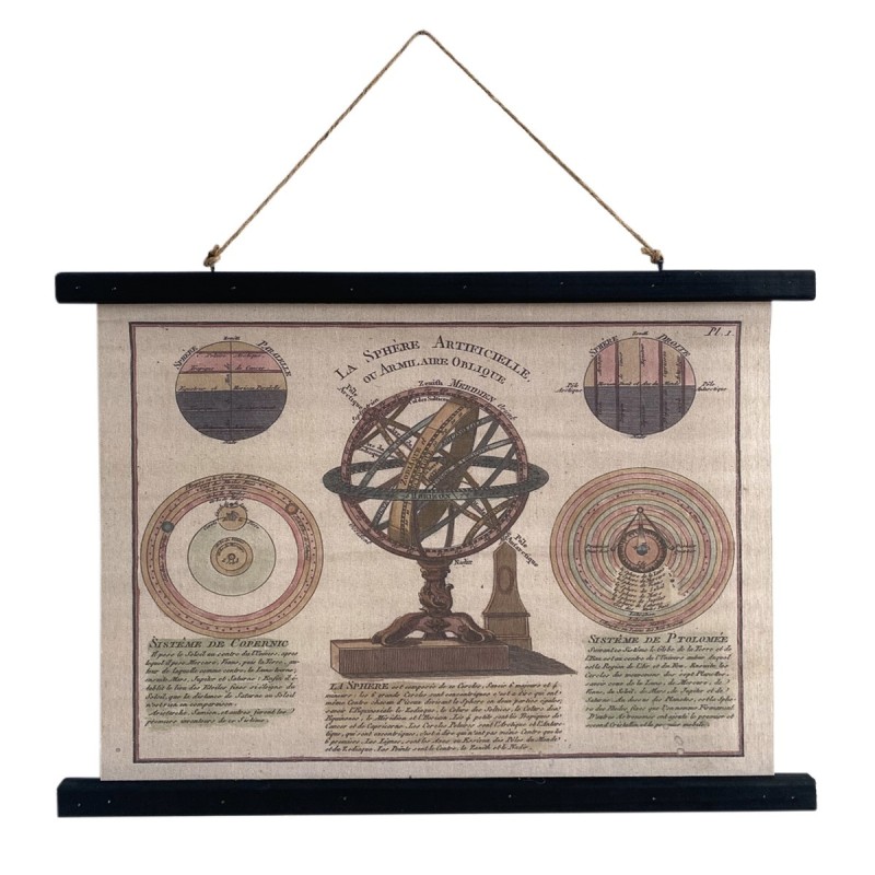 Tableau de peinture multicolore 43 * 2 * 60cm Toile enroulée