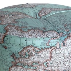 Tabouret bleu en MDF et PVC 33*40*40cm