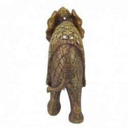 Signes Grimalt by SIGRIS - Figure d'éléphant Figures | Éléphants africains et dorés - 16x16x18 cm