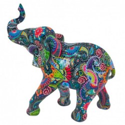 Signes Grimalt by SIGRIS - Figure d'éléphant Figures | Afrique et éléphants multicolores - 10x7x7 cm