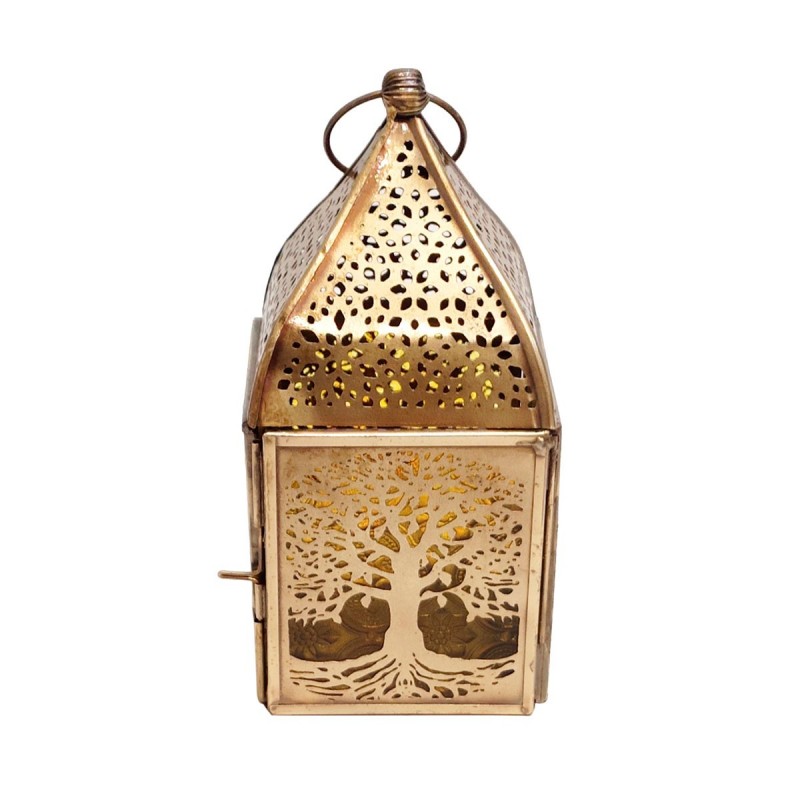 Farol Tree Life Decoration | Vases et détenteurs d'or - 17x8x8 cm