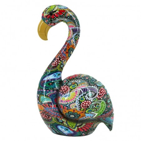 Figure flamand Figures | Animaux multicolores - 17x7x11 cm