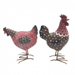 Figure Gallina Pack 2 unités Figures | Animaux noirs - 29x11x27 cm