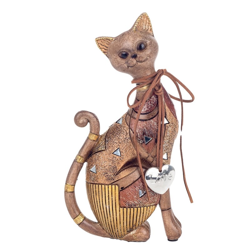 Figure Cat Figures | Animaux bruns - 23x5x11 cm