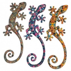 Lagarto Trencadís pack 3 unités Figures | Animaux multicolores - 17x8x8 cm