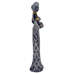 Signes Grimalt by SIGRIS - Figure Figures de femmes africaines | Éléphants africains et bruns - 33x6x7 cm