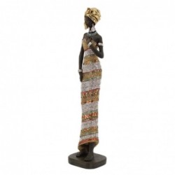 Signes Grimalt by SIGRIS - Figure Figures de femmes africaines | Éléphants africains et dorés - 43x8x10 cm