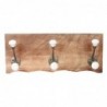 Perchero Pared 6 Pomos Wall Adorno | Cintres bruns - 12x7x30 cm