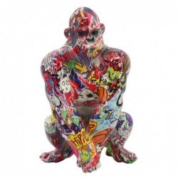 Gorilla Figure Figures | Animaux multicolores - 22x12x13 cm