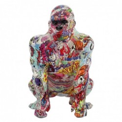 Gorilla Figure Figures | Animaux multicolores - 30x19x20 cm