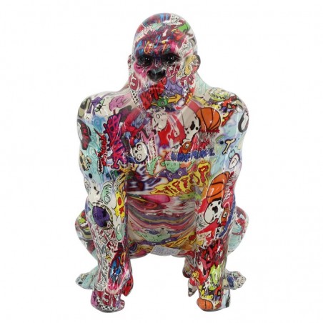 Gorilla Figure Figures | Animaux multicolores - 30x19x20 cm