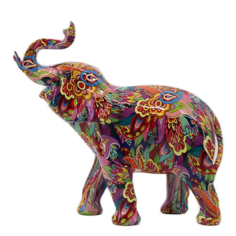 Signes Grimalt by SIGRIS - Figure d'éléphant Figures | Animaux multicolores - 28x11x28 cm