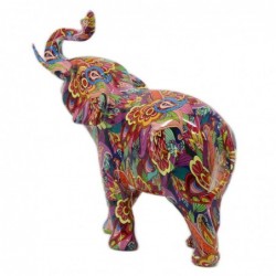 Signes Grimalt by SIGRIS - Figure d'éléphant Figures | Animaux multicolores - 28x11x28 cm