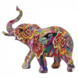 Signes Grimalt by SIGRIS - Figure d'éléphant Figures | Animaux multicolores - 19x8x22 cm