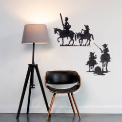 Wall Adorno Don Quichote Wall Adorno | Appliques en métal noir - 49x0x60 cm