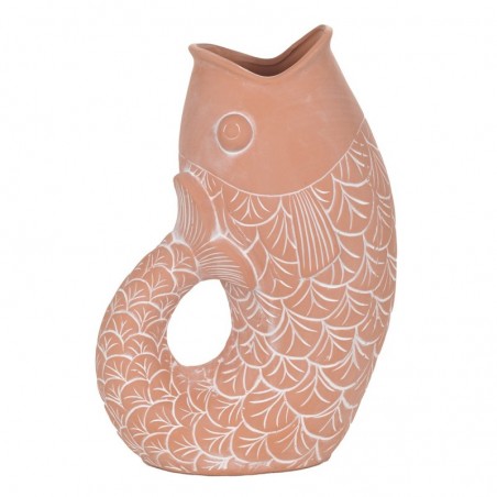 Décoration en vase en forme de poisson | Vases et supports bruns - 29x11x20 cm