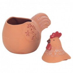 Figure Gallina Decoration | Vases et supports bruns - 25x17x25 cm