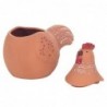 Figure Gallina Decoration | Vases et supports bruns - 20x14x19 cm