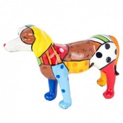 Hucha avec des figures en forme de chien | Animaux multicolores - 20x7x30 cm