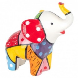 Hucha sous forme de figures d'éléphants | Animaux multicolores - 20x13x20 cm