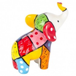 Hucha sous forme de figures d'éléphants | Animaux multicolores - 20x13x20 cm