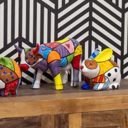 Figure VACA Figures | Animaux multicolores - 18x11x32 cm