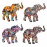 Figure Elephant Pack 4 unités Figures | Afrique gris et éléphants - 9x4x9 cm