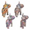 Figure Elephant Pack 4 unités Figures | Afrique gris et éléphants - 11x6x12 cm