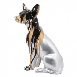 Figure Chiuaua Dog Figures | Animaux en argent - 25x11x16 cm