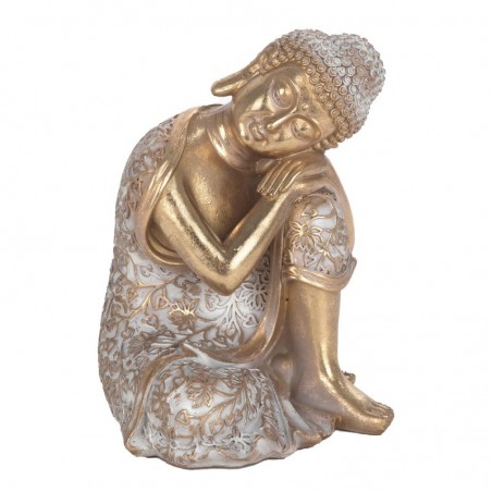 Bouddha Figure Médite des figures | Bouddhas dorés - 20x15x15 cm